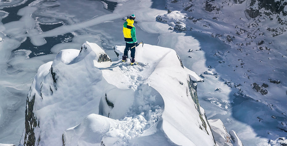 En la parte superior